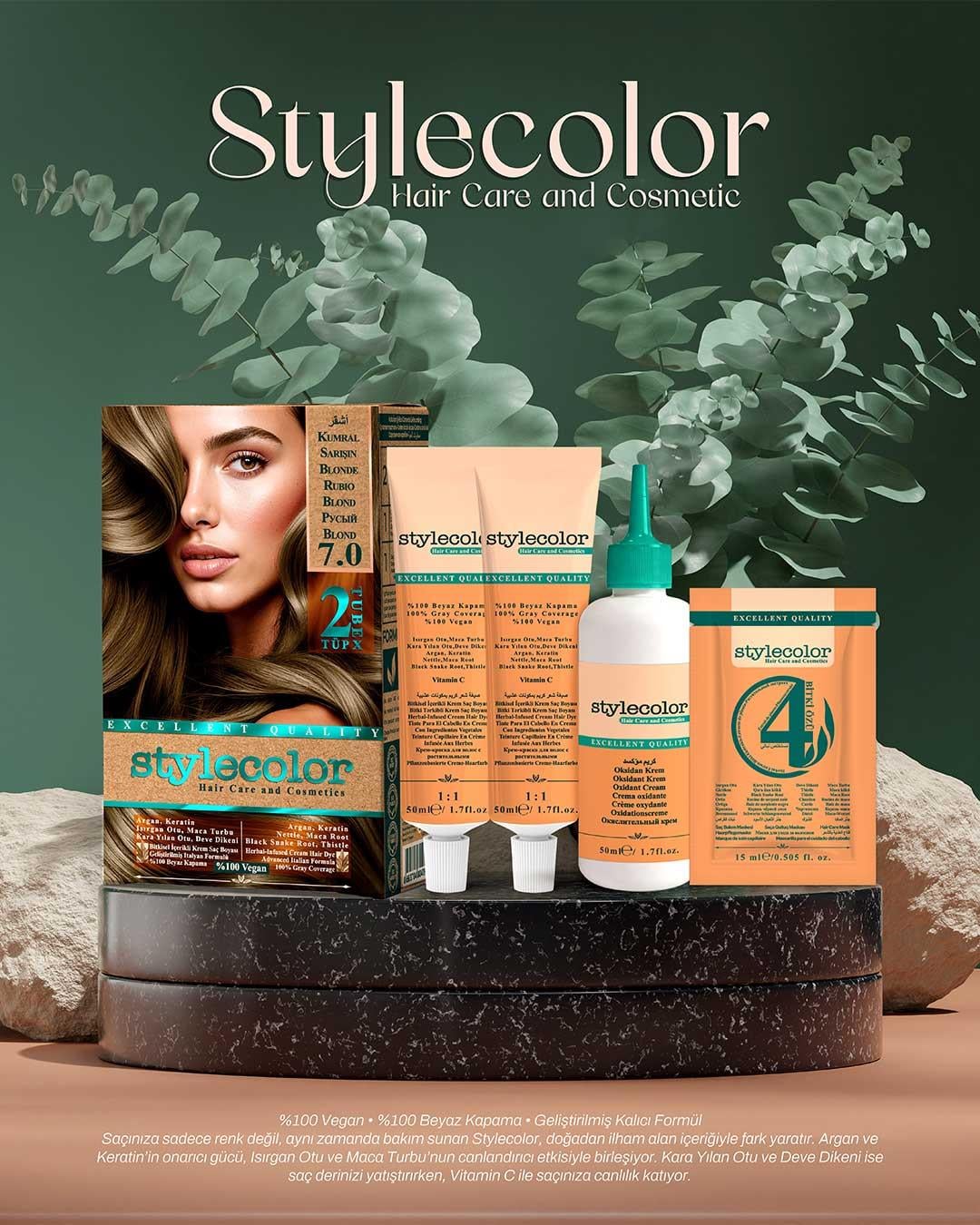 Stylecolor Bitkisel İçerikli Vegan Krem Saç Boyası