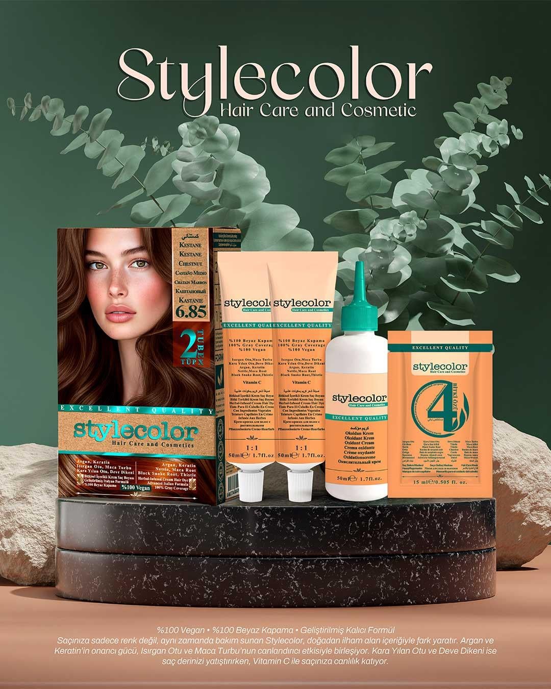 Stylecolor Bitkisel İçerikli Vegan Krem Saç Boyası