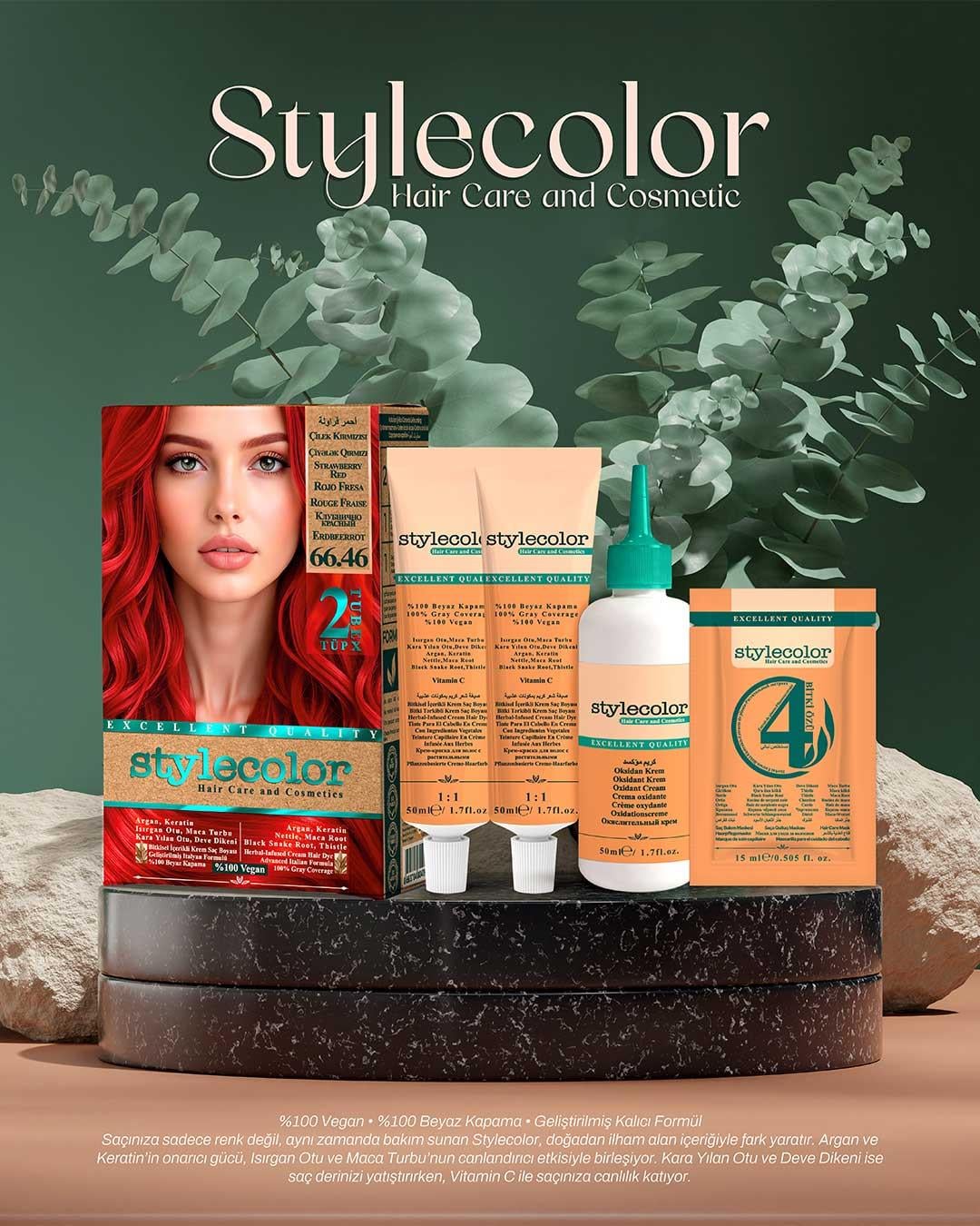 Stylecolor Bitkisel İçerikli Vegan Krem Saç Boyası