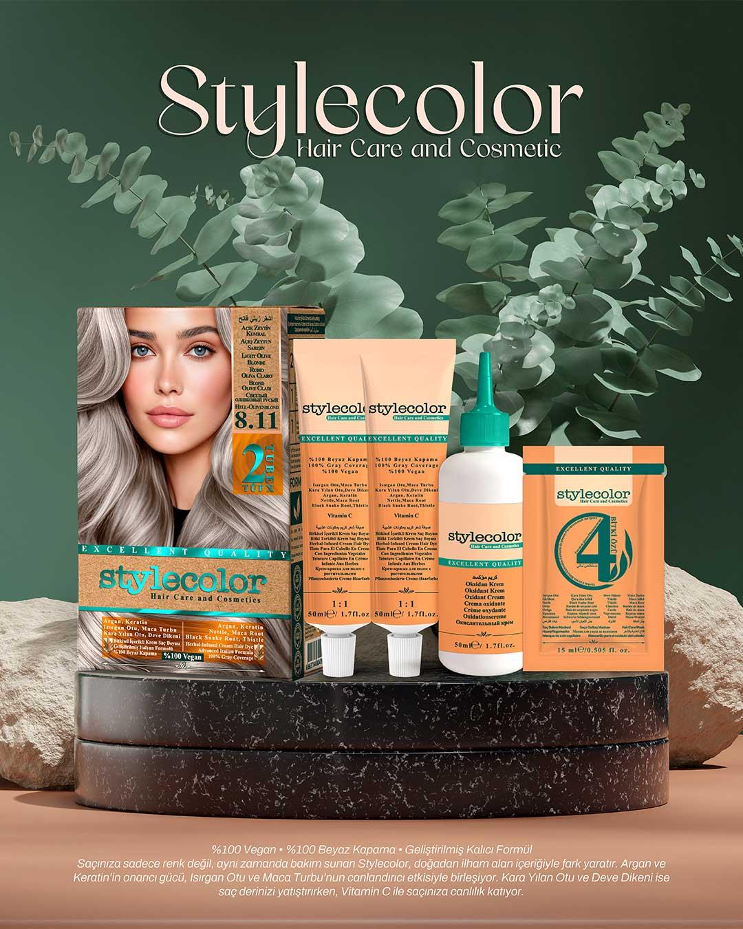 Stylecolor Bitkisel İçerikli Vegan Krem Saç Boyası