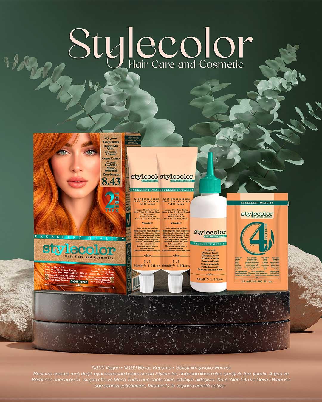 Stylecolor Bitkisel İçerikli Vegan Krem Saç Boyası
