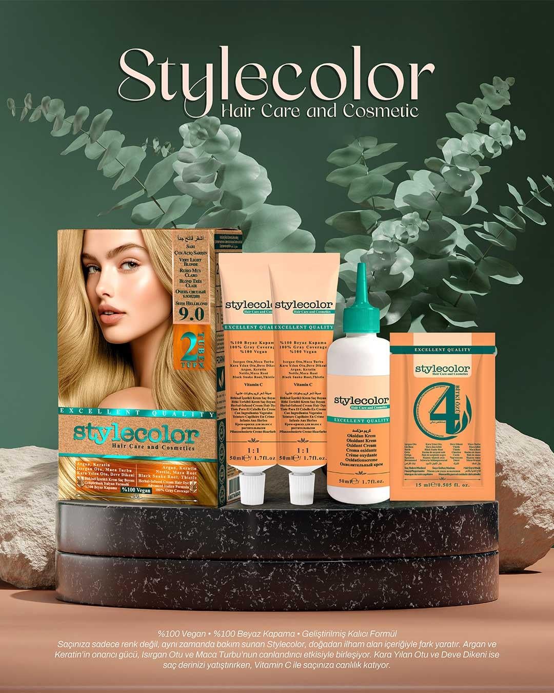 Stylecolor Bitkisel İçerikli Vegan Krem Saç Boyası