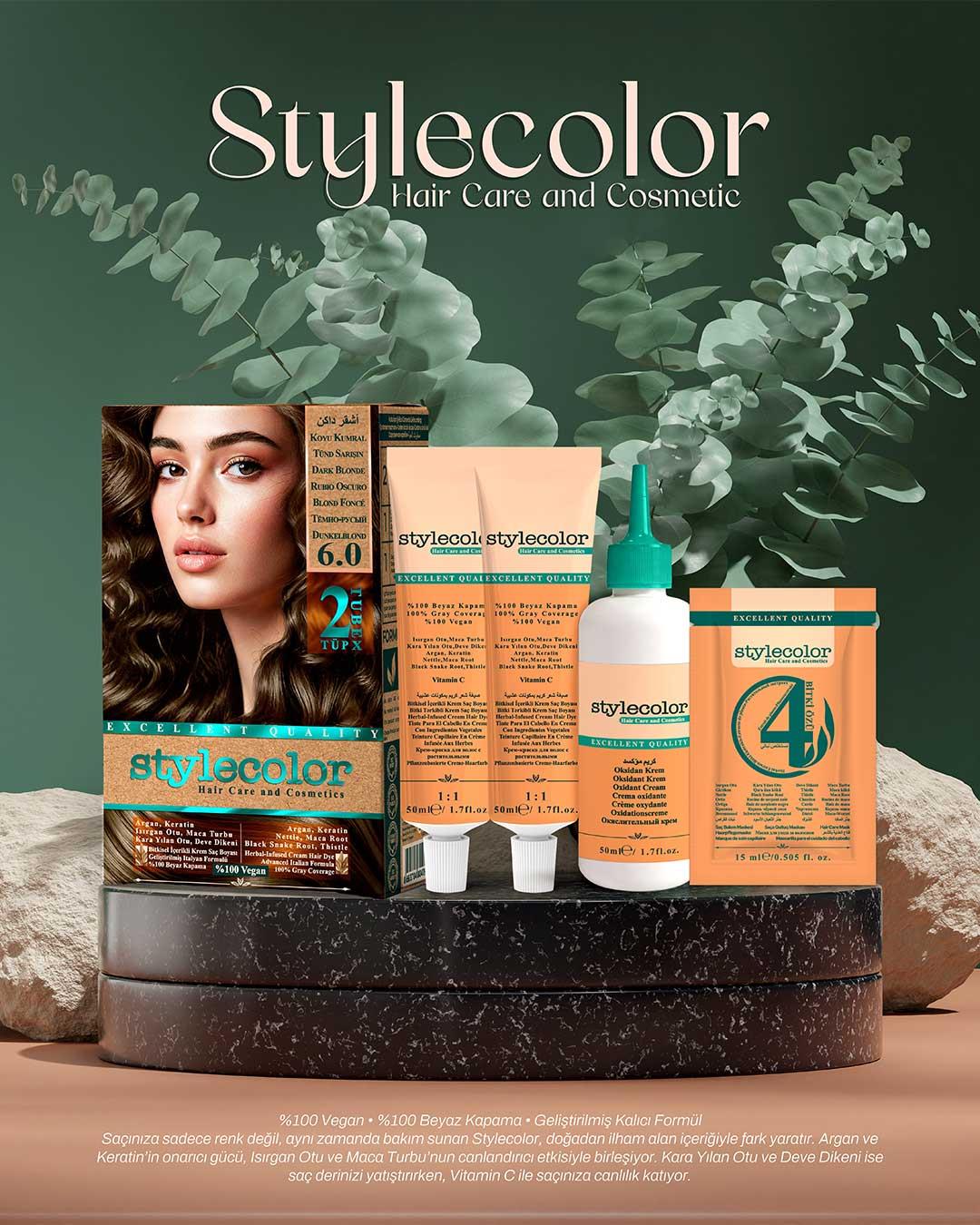Stylecolor Bitkisel İçerikli Vegan Krem Saç Boyası