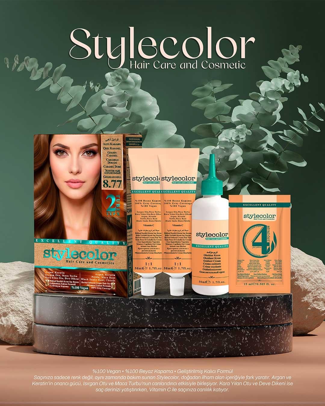 Stylecolor Bitkisel İçerikli Vegan Krem Saç Boyası