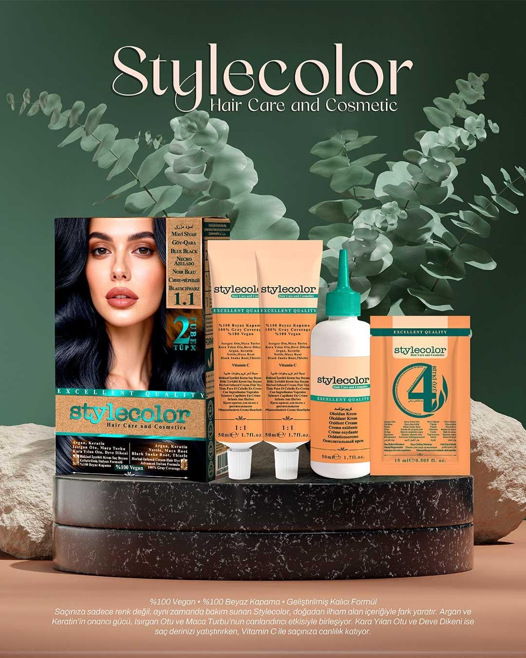 Stylecolor Bitkisel İçerikli Vegan Krem Saç Boyası
