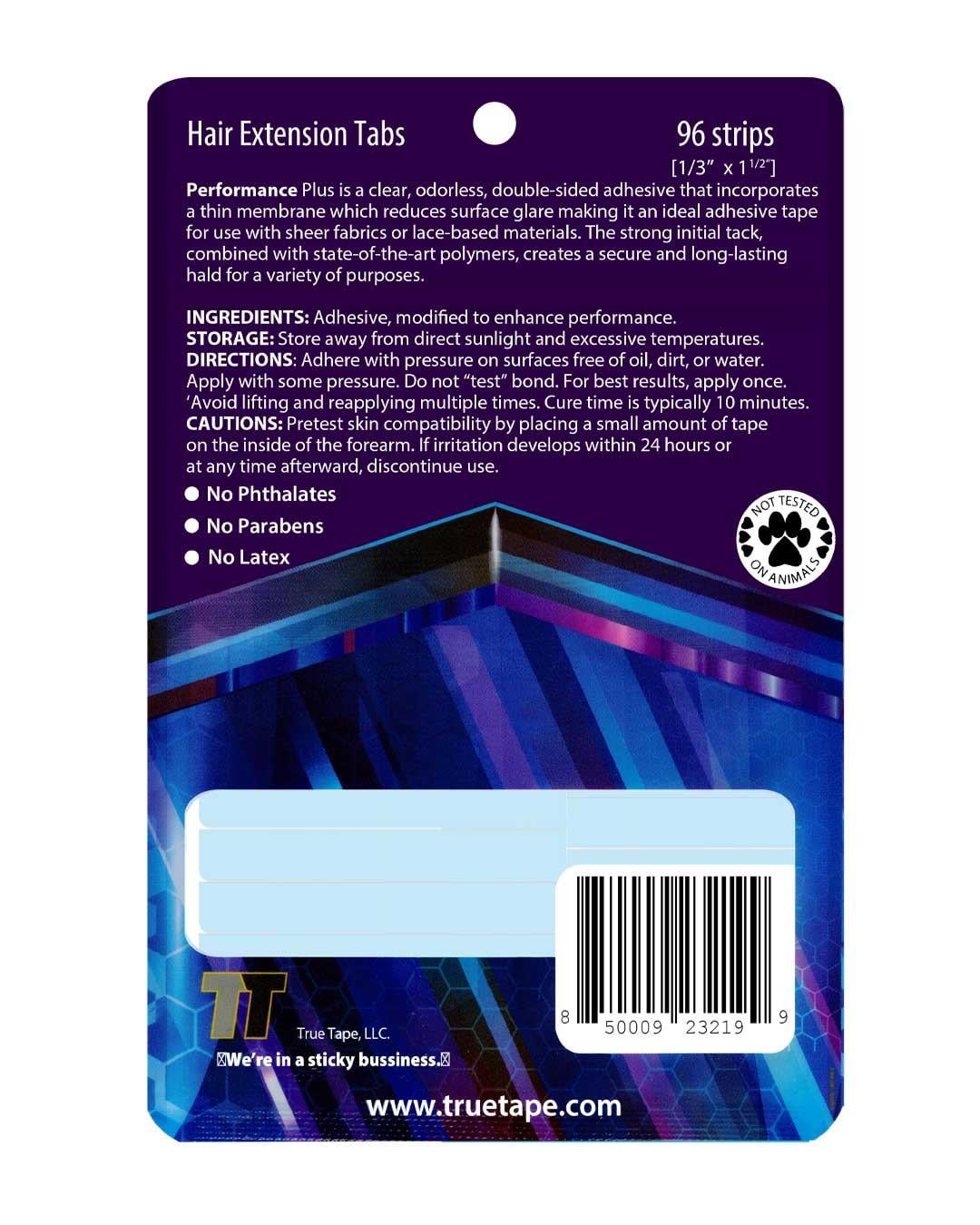 True Tape Performance Plus Hair Extension Tape - Bant Kaynak Bandı (4 cm x 0,8 cm) 96 Adet