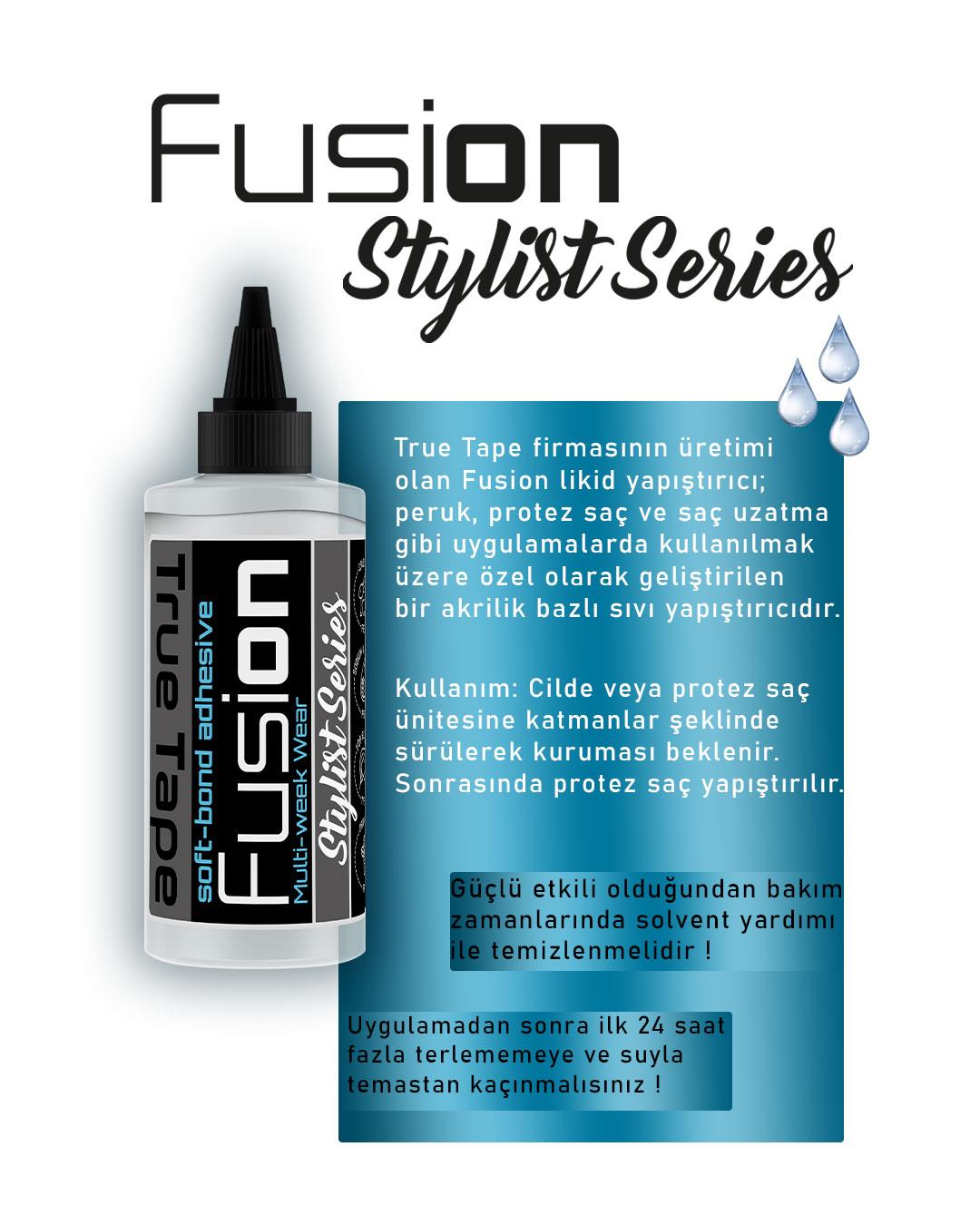 True Tape FusiON Soft Bond Adhesive Protez Saç Likid Yapıştırıcı 3.4 FL OZ (100ML)