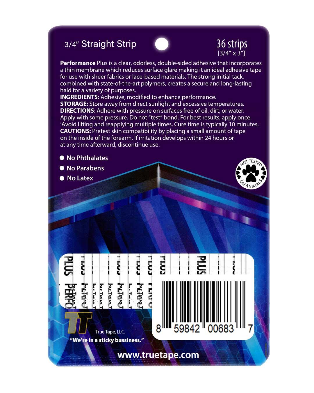 True Tape Performance Plus Protez Saç Bandı Düz (3/4 ST - 2,0cm x 7.5cm) 36 Adet