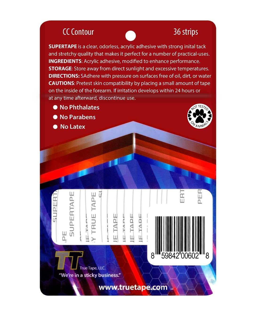 True Tape SUPERTAPE Protez Saç Bandı Oval (CC - 2cm x 7.5cm) 36 Adet