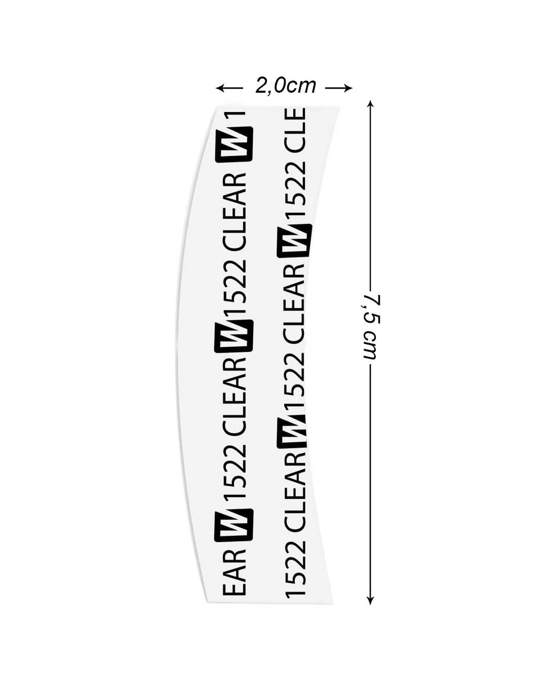 Walker Tape 1522 Clear™ Protez Saç Bandı Oval 