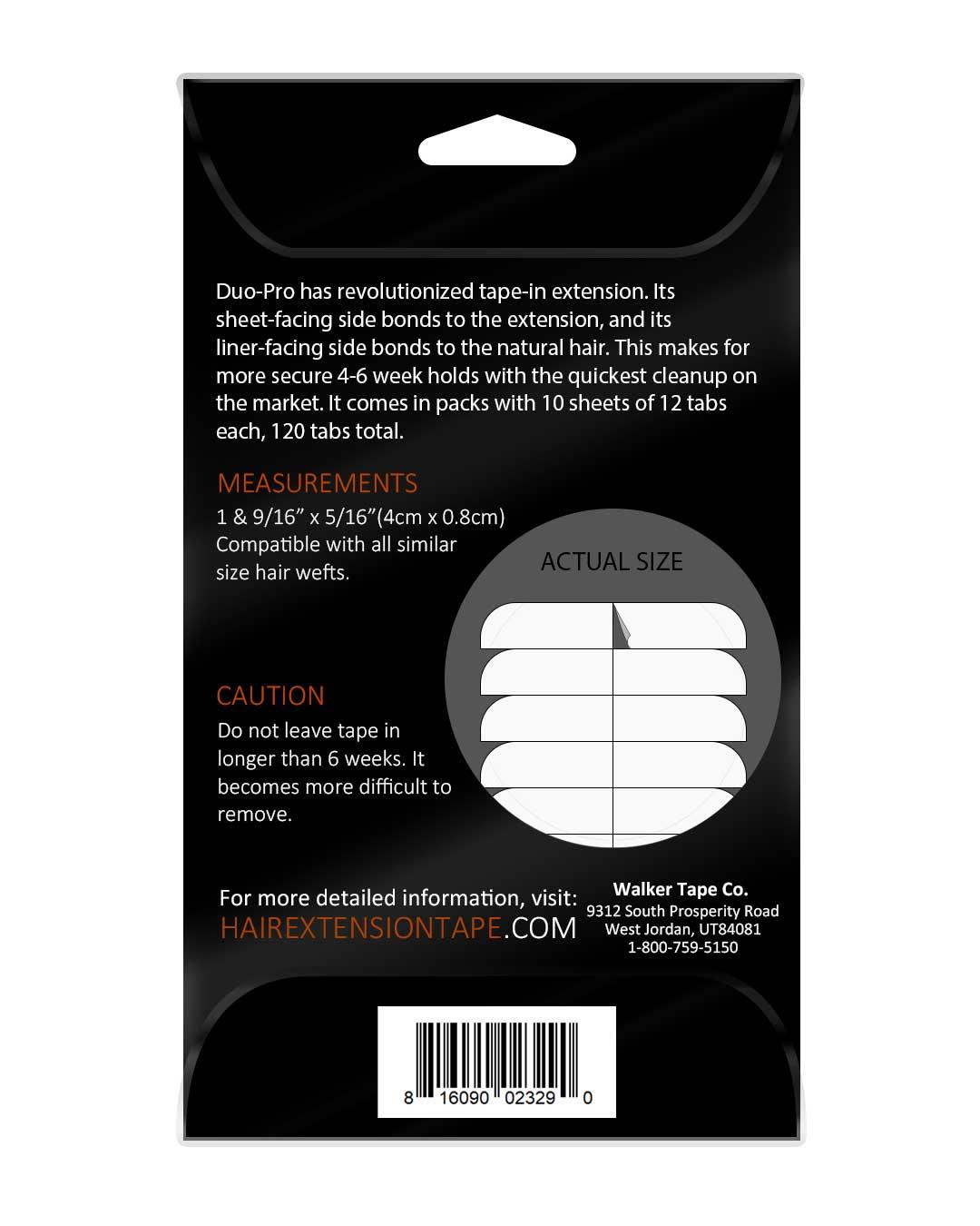 Walker Tape Beautify Duo-Pro Hair Extension Tape - Mikro Bant Kaynak Bandı 120 Adet