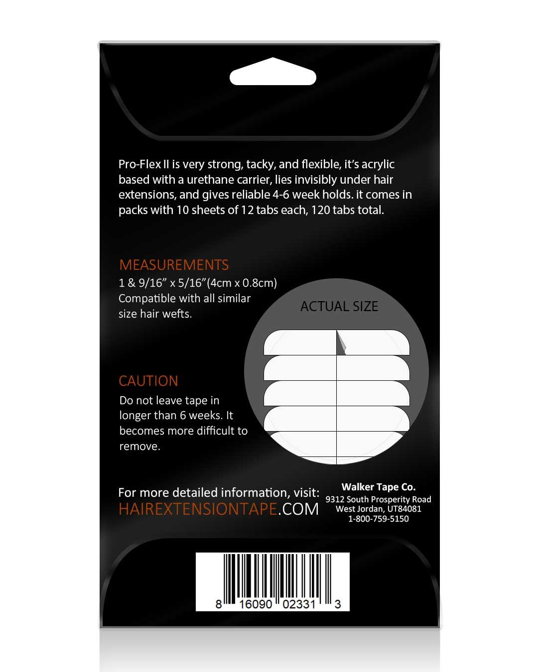 Walker Tape Beautify Pro-Flex II Hair Extension - Bant Kaynak Bandı (4 cm x 0,8 cm) 120 Adet