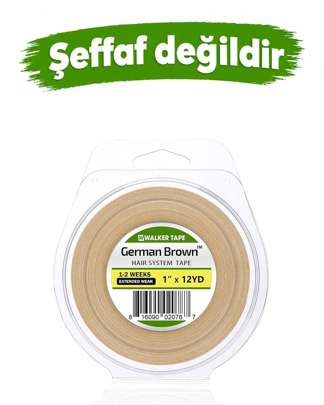 Walker Tape - German Brown™ Roll Tape - Protez Saç Bandı Rulo 12 Yds (11m) 