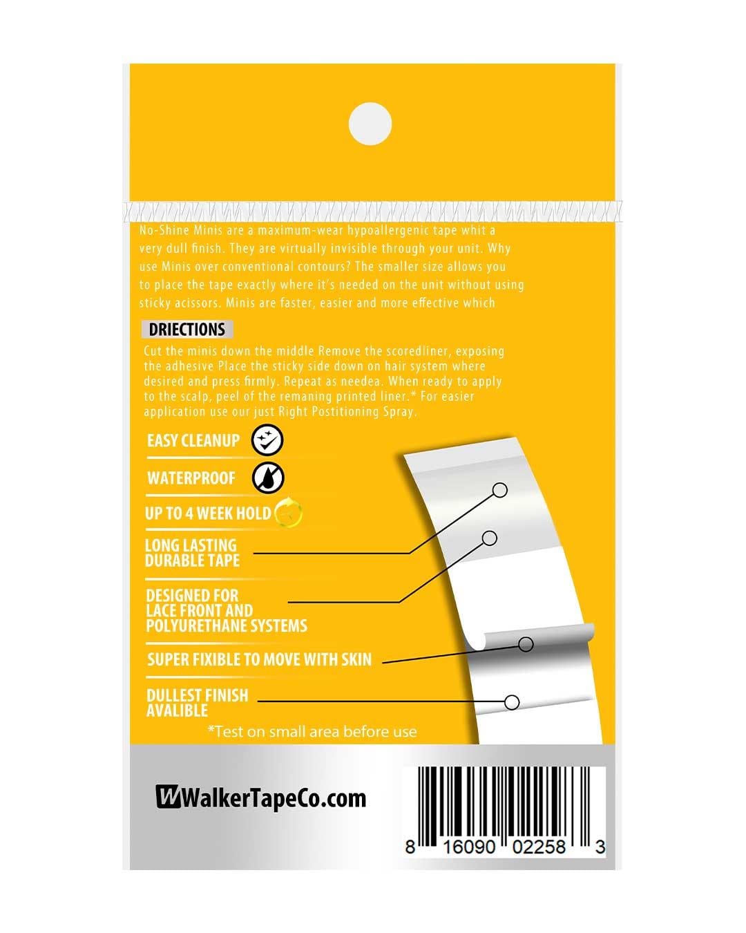 Walker Tape No-Shine Minis Protez Saç Bandı Oval 3/4
