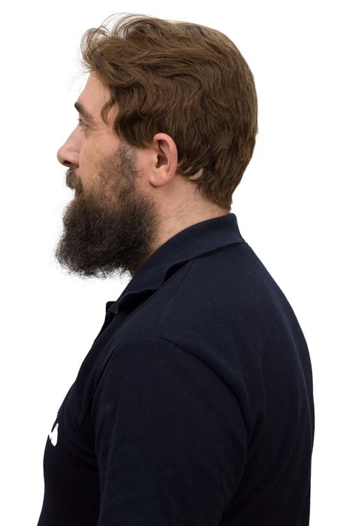 Erkek Protez Tül Peruk Kahve Rengi