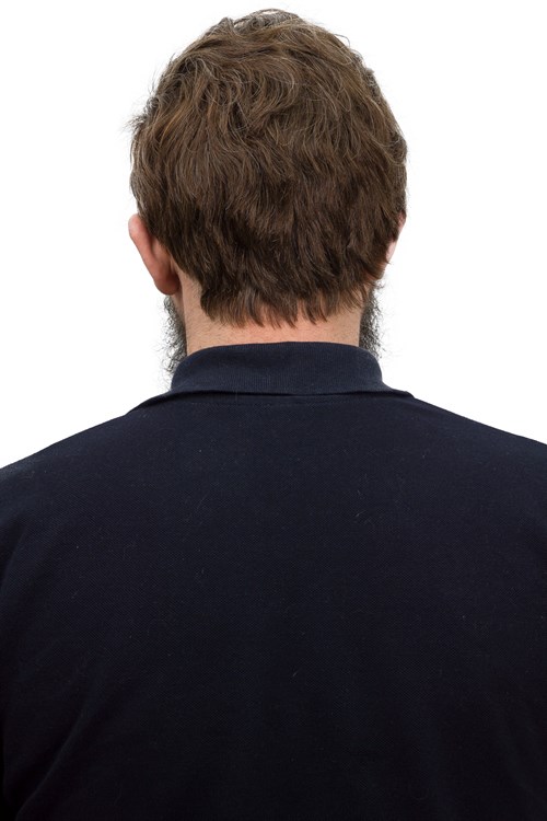 Erkek Protez Tül Peruk Kestane %15 Beyazlı