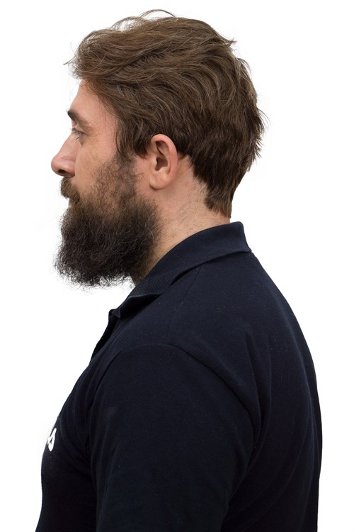 Erkek Protez Tül Peruk Kestane %15 Beyazlı