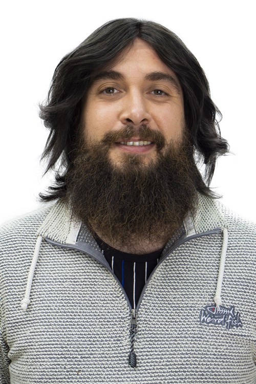 Erkek Protez Tül Peruk (Messy Bob) Koyu Kestane