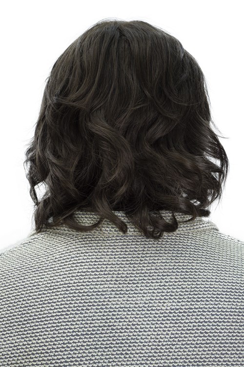 Erkek Protez Tül Peruk (Messy Bob) Küllü Kumral