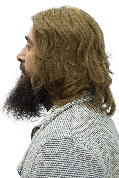 Erkek Protez Tül Peruk (Messy Bob) Küllü Açık Kumral