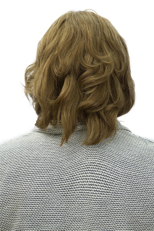 Erkek Protez Tül Peruk (Messy Bob) Küllü Açık Kumral