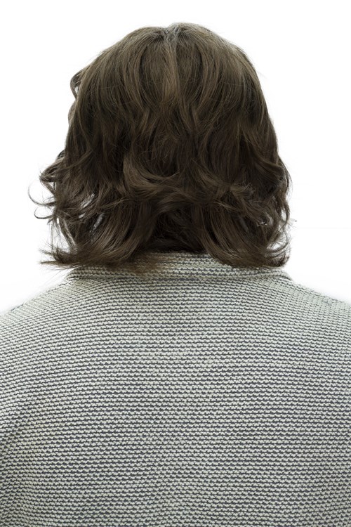 Erkek Protez Tül Peruk (Messy Bob) Soğuk Kumral