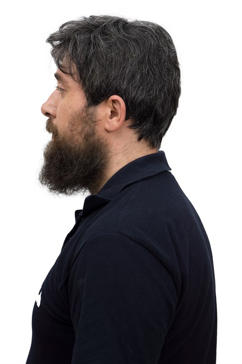 Erkek Protez Tül Peruk Siyah %25 Beyazlı