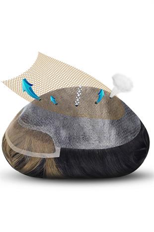 BİO | Önü Tül Erkek Protez Saç