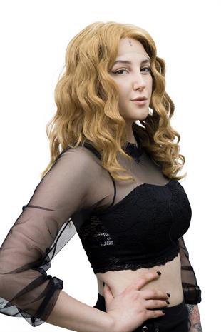 Dancia Full Tül Kadın Medikal Peruk Karemel