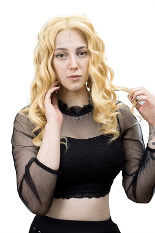 Dancia Full Tül Kadın Medikal Peruk Dore Platin