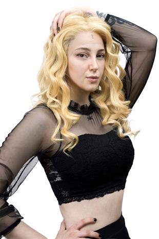 Dancia Full Tül Kadın Medikal Peruk Dore Platin