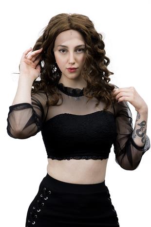 Dancia Full Tül Kadın Medikal Peruk Kahverengi