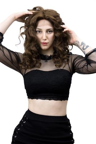 Dancia Full Tül Kadın Medikal Peruk Kahverengi