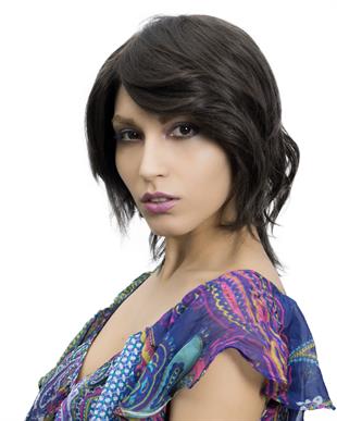 Messy Bob Orta Boy Tül Kadın Medikal Peruk