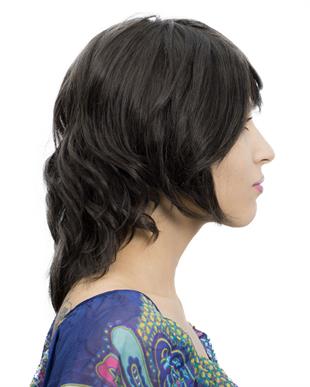 Messy Bob Orta Boy Tül Kadın Medikal Peruk