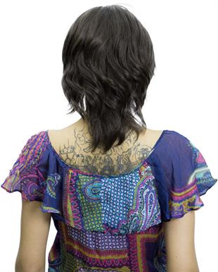 Messy Bob Orta Boy Tül Kadın Medikal Peruk