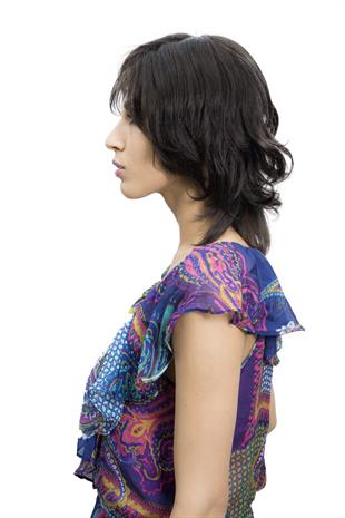 Messy Bob Orta Boy Tül Kadın Medikal Peruk Yuanse