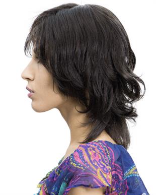 Messy Bob Orta Boy Tül Kadın Medikal Peruk Yuanse