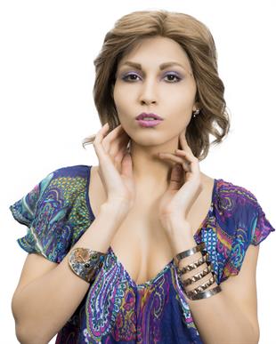 Messy Bob Orta Boy Tül Kadın Medikal Peruk Açık Karamel Renk