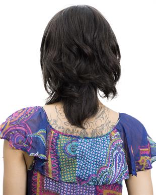 Messy Bob Orta Boy Tül Kadın Medikal Peruk Yuanse