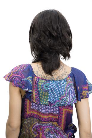 Messy Bob Orta Boy Tül Kadın Medikal Peruk Yuanse