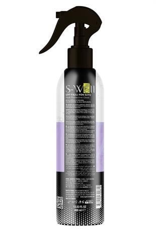 S-Well® | Protez Saç ve Medikal Peruklara özel Çift Fazlı Mor Fön Suyu 400 ml
