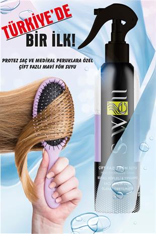 S-Well® | Protez Saç ve Medikal Peruklara özel Çift Fazlı Mor Fön Suyu 400 ml