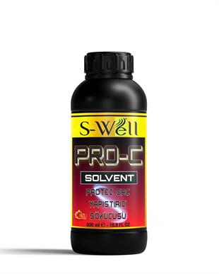 S-Well PRO-C Solvent Protez Saç Bant Sökücüsü 16.9 FL OZ (500 ML)