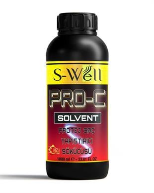 S-Well PRO-C Solvent Protez Saç Bant Sökücüsü 33.81 FL OZ OZ (1000 ML)