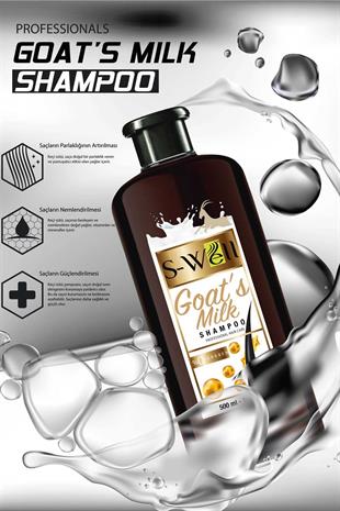 S-Well® Protez Saç ve Medikal Peruk için Keçi Sütlü Derinlemesine Temizleyici ve Bakım Şampuanı 500 ml