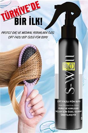 S-Well® | Protez Saç ve Medikal Peruklara Özel Çift Fazlı Keçi Sütü Özlü Fön Suyu 400 ml