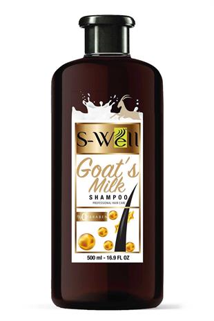 S-Well® Protez Saç ve Medikal Peruk için Keçi Sütlü Derinlemesine Temizleyici ve Bakım Şampuanı 500 ml