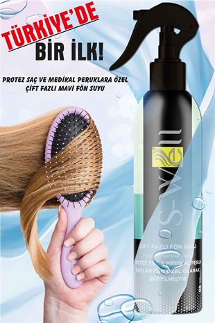 S-Well® | Protez Saç ve Medikal Peruklara özel Çift Fazlı Mavi Fön Suyu 400 ml