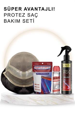 SÜPER AVANTAJLI PROTEZ SAÇ + BAKIM SETİ